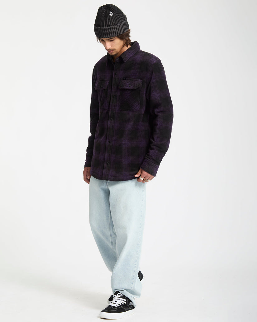 Sobrecamisa De Felpa Bowered - Dark Purple
