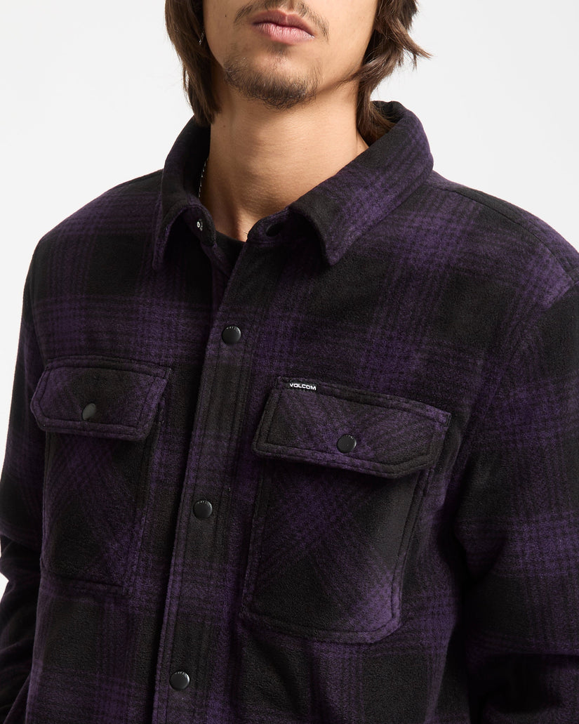 Sobrecamisa De Felpa Bowered - Dark Purple