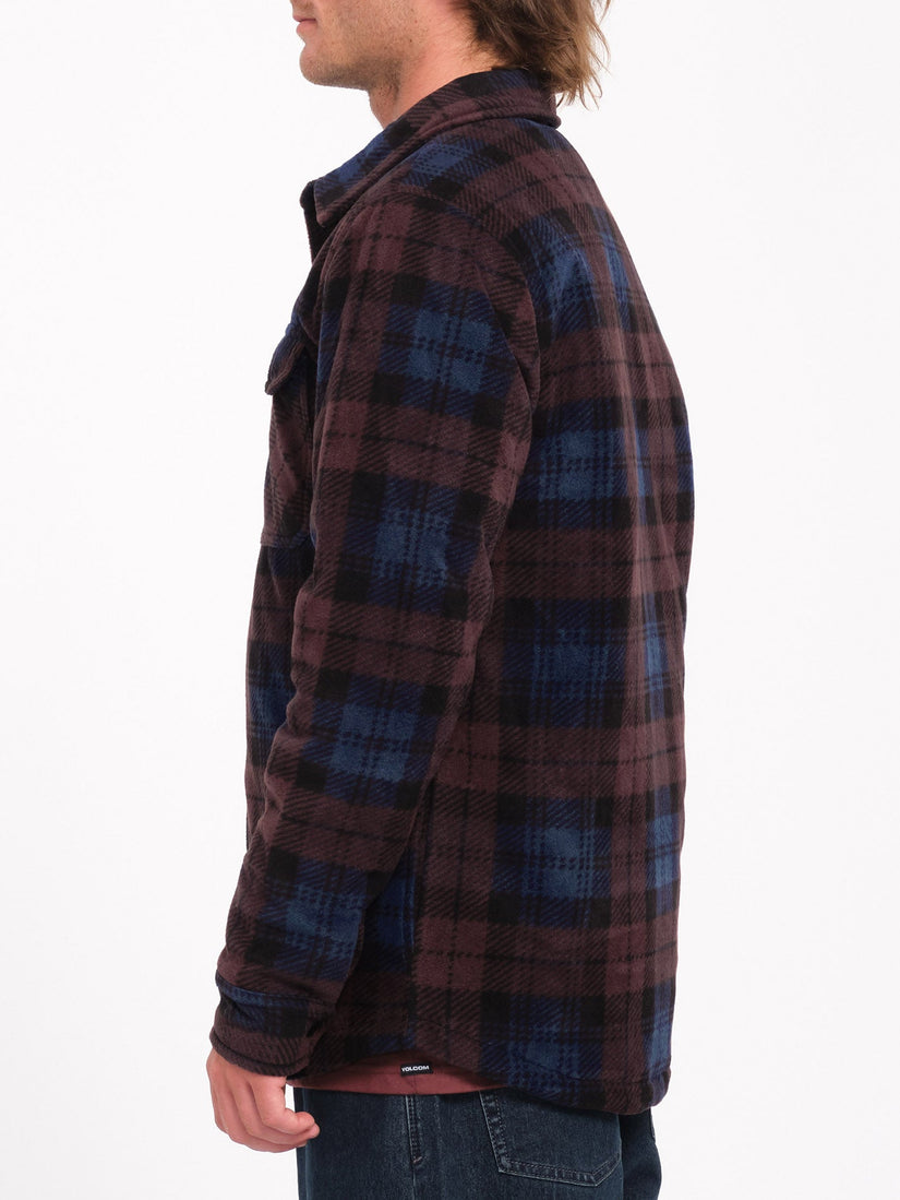 Sobrecamisa de Felpa Bowered - Merlot