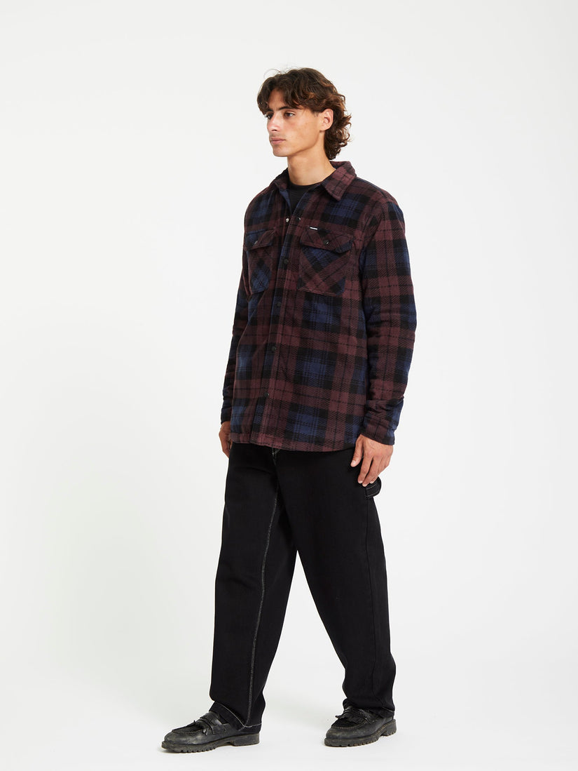 Sobrecamisa de Felpa Bowered - Merlot