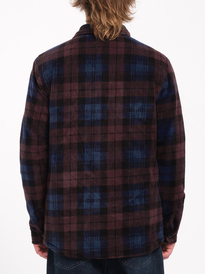 Sobrecamisa de Felpa Bowered - Merlot