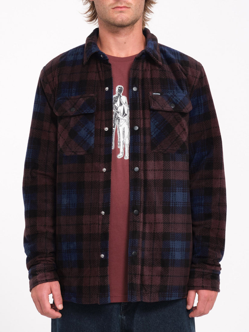 Sobrecamisa de Felpa Bowered - Merlot