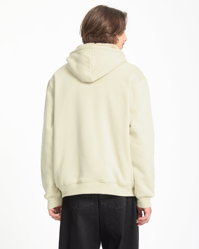Sudadera Con Capucha Y Cremallera Single Stone Lined - Light Beige