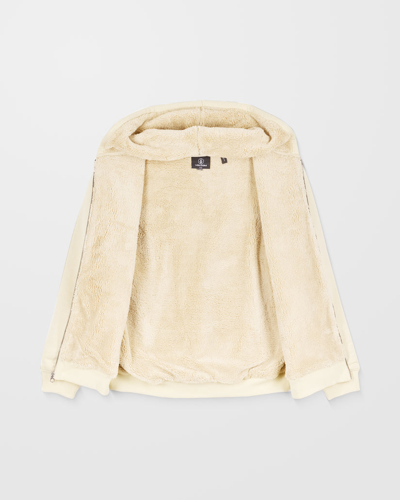 Sudadera Con Capucha Y Cremallera Single Stone Lined - Light Beige
