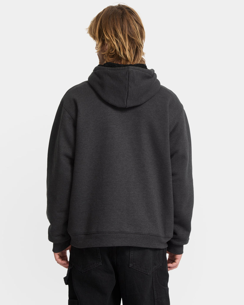 Sudadera con capucha Single Stone Sherpa - Heather Black