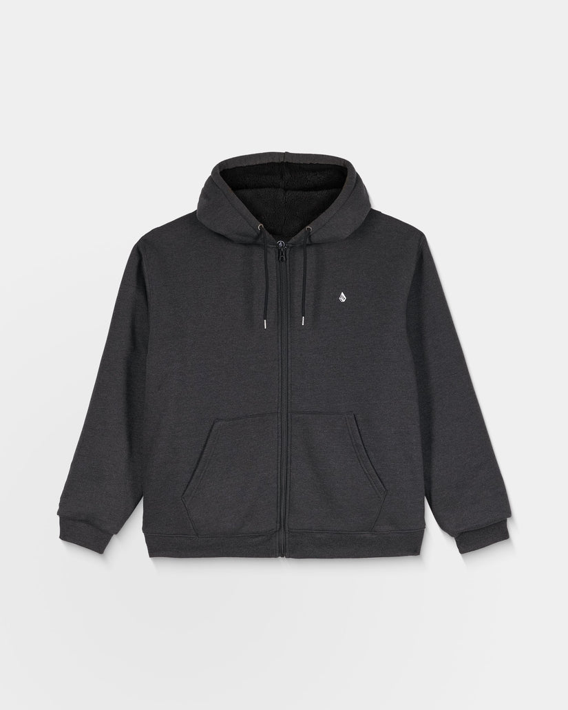 Sudadera con capucha Single Stone Sherpa - Heather Black