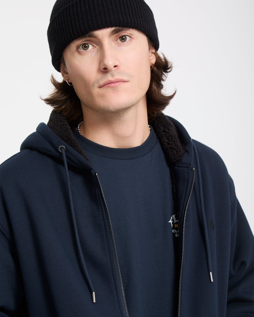 Sudadera con capucha Single Stone Sherpa - Marine