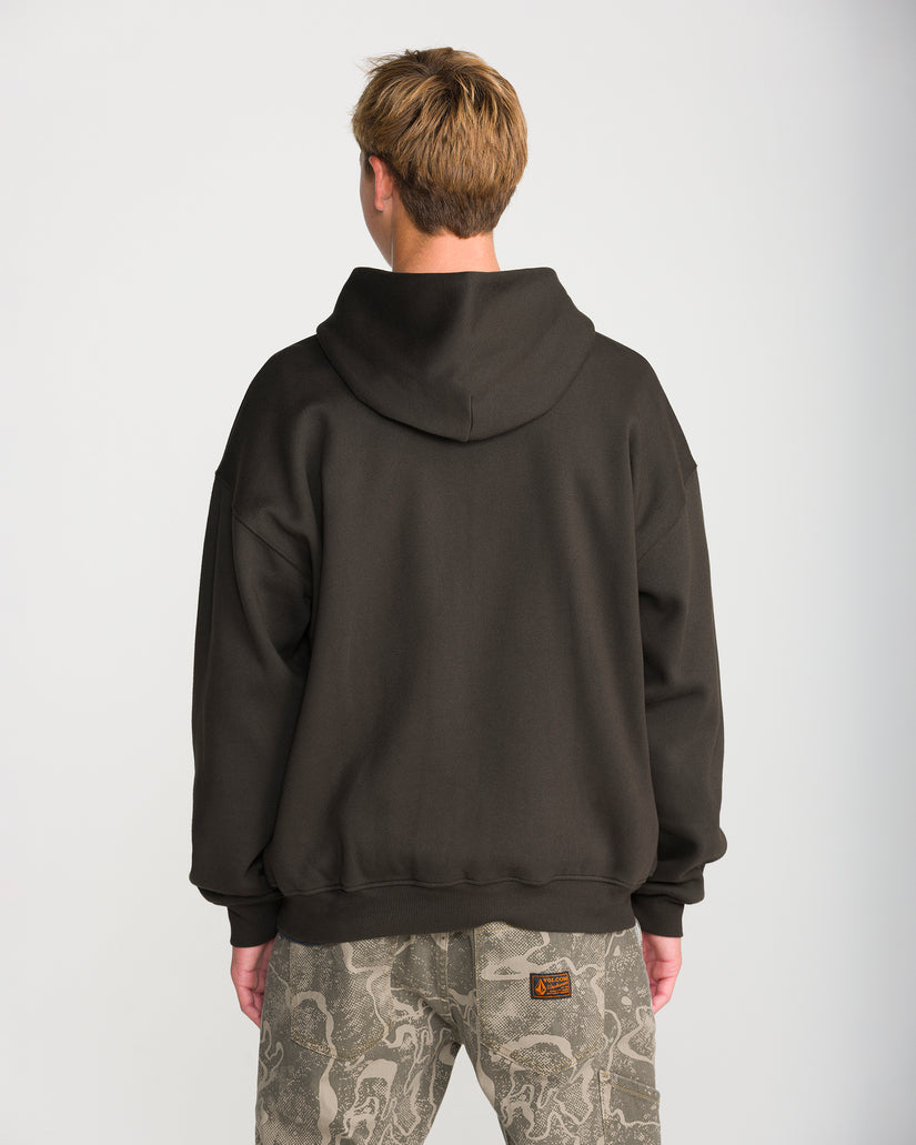 Sudadera Driggs Zip Up - Rinsed Black