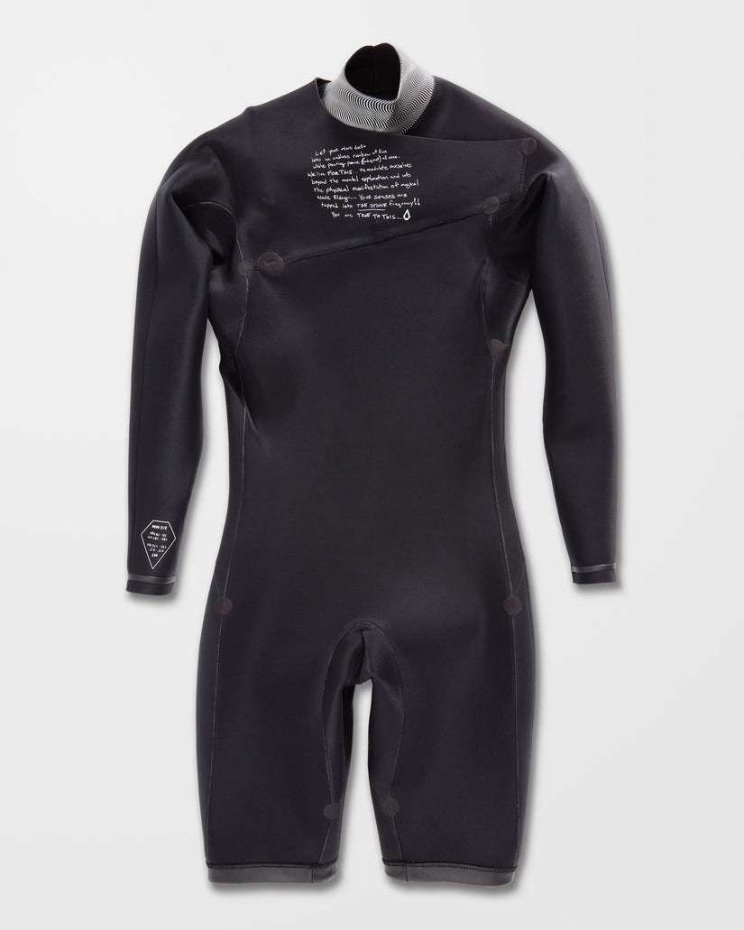 Traje de neopreno 2/2Mm de manga larga Spring - BLACK