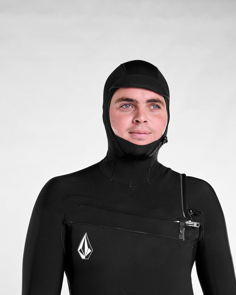 Traje de neopreno con capucha Modulator 4/3Mm con cremallera en el pecho - Black
