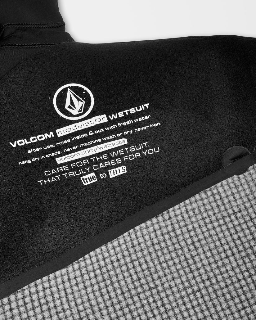 Traje De Neopreno Con Capucha Modulator 4/3Mm Con Cremallera En El Pecho - Black