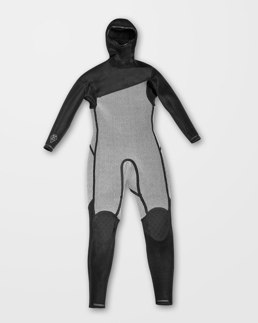 Traje De Neopreno Con Capucha Modulator 4/3Mm Con Cremallera En El Pecho - Black