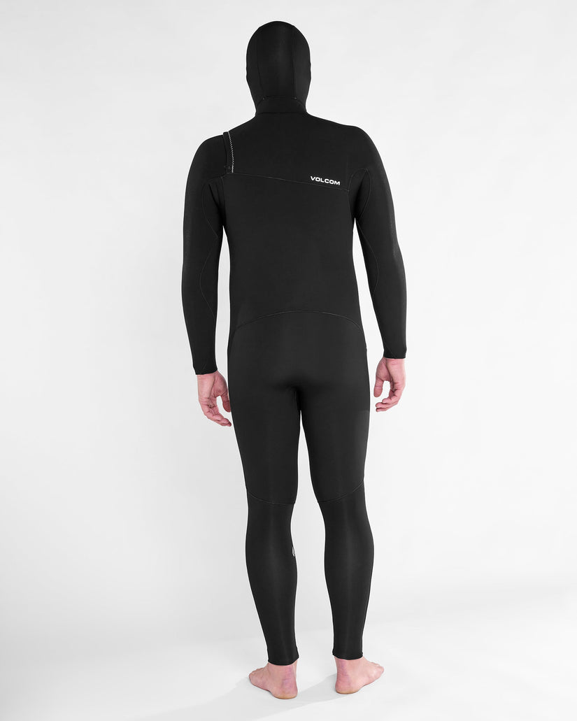 Traje De Neopreno Con Capucha Modulator 5/4/3Mm Con Cremallera En El Pecho - Black
