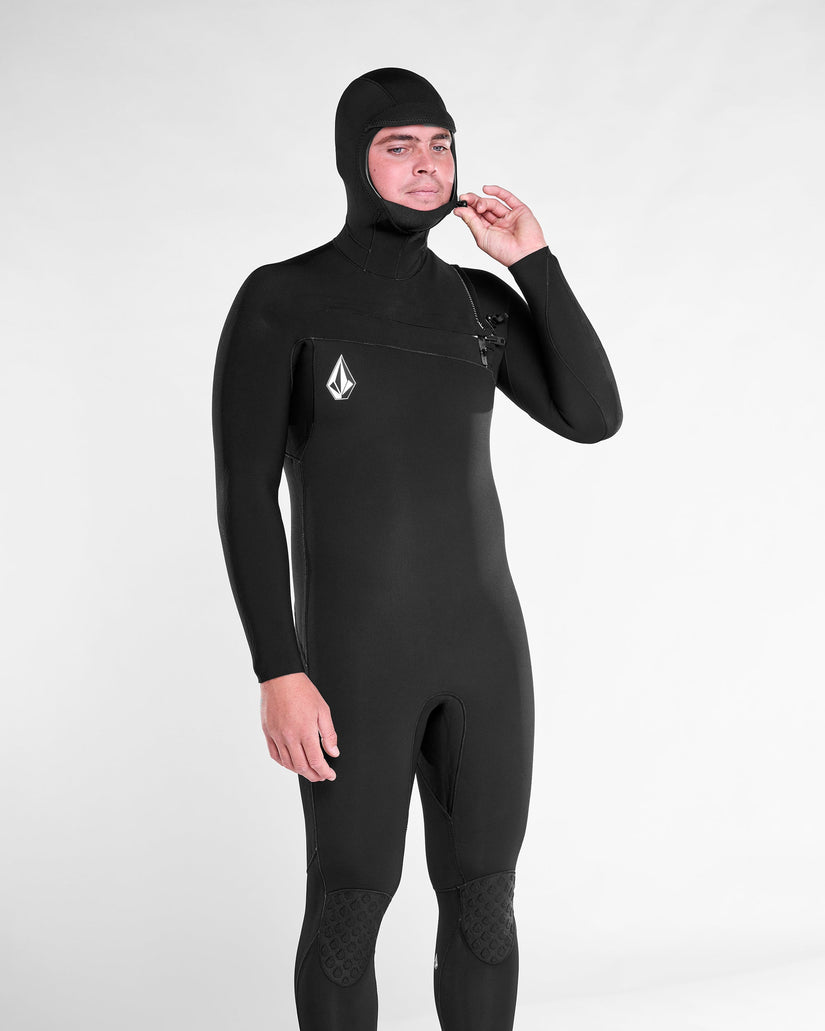 Traje de neopreno con capucha Modulator 5/4/3Mm con cremallera en el pecho - Black