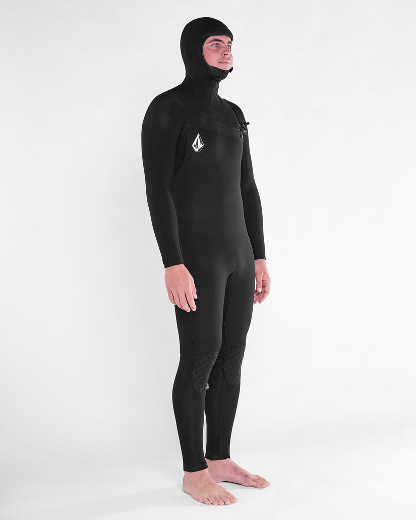 Traje De Neopreno Con Capucha Modulator 5/4/3Mm Con Cremallera En El Pecho - Black