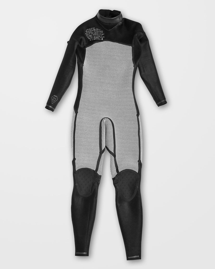 Traje De Neopreno Completo De Manga Larga Modulator 3/2Mm Con Cremallera Detrás- Black