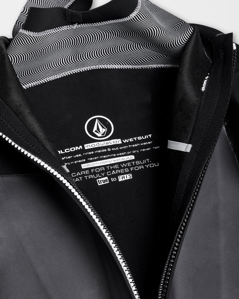 Traje De Neopreno Completo De Manga Larga Modulator 3/2Mm Con Cremallera Detrás- Black