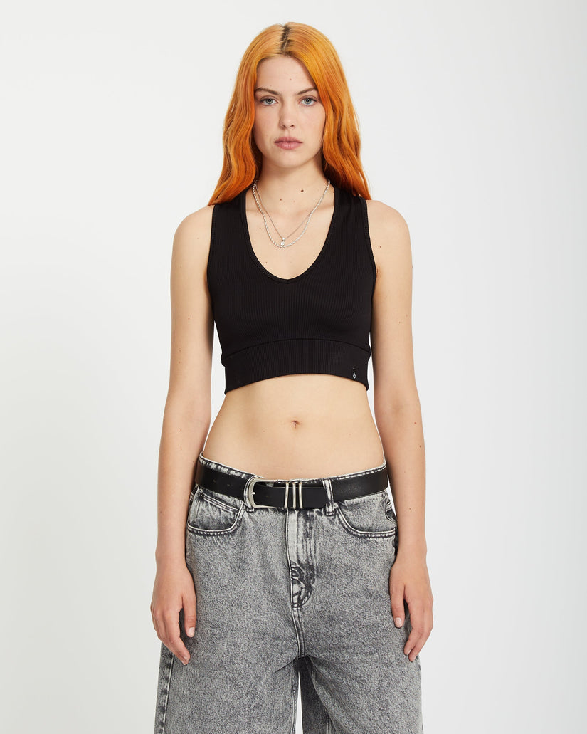 Top de canalé Gimmestank - Black