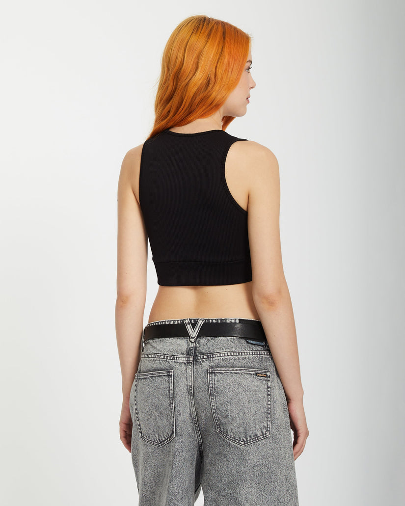 Top de canalé Gimmestank - Black