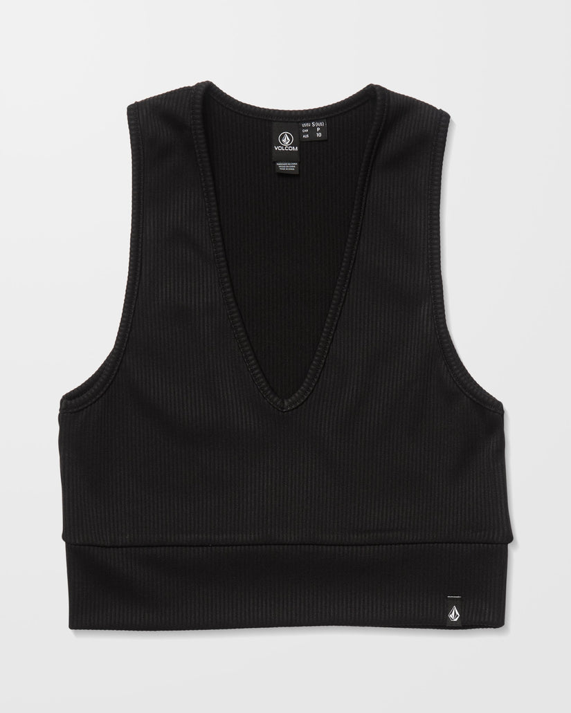 Top de canalé Gimmestank - Black