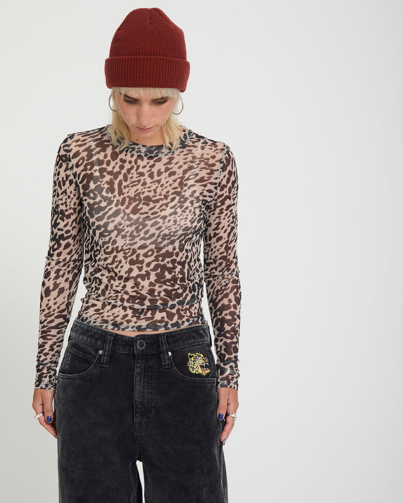Top Tigardi Mesh - Animal Print