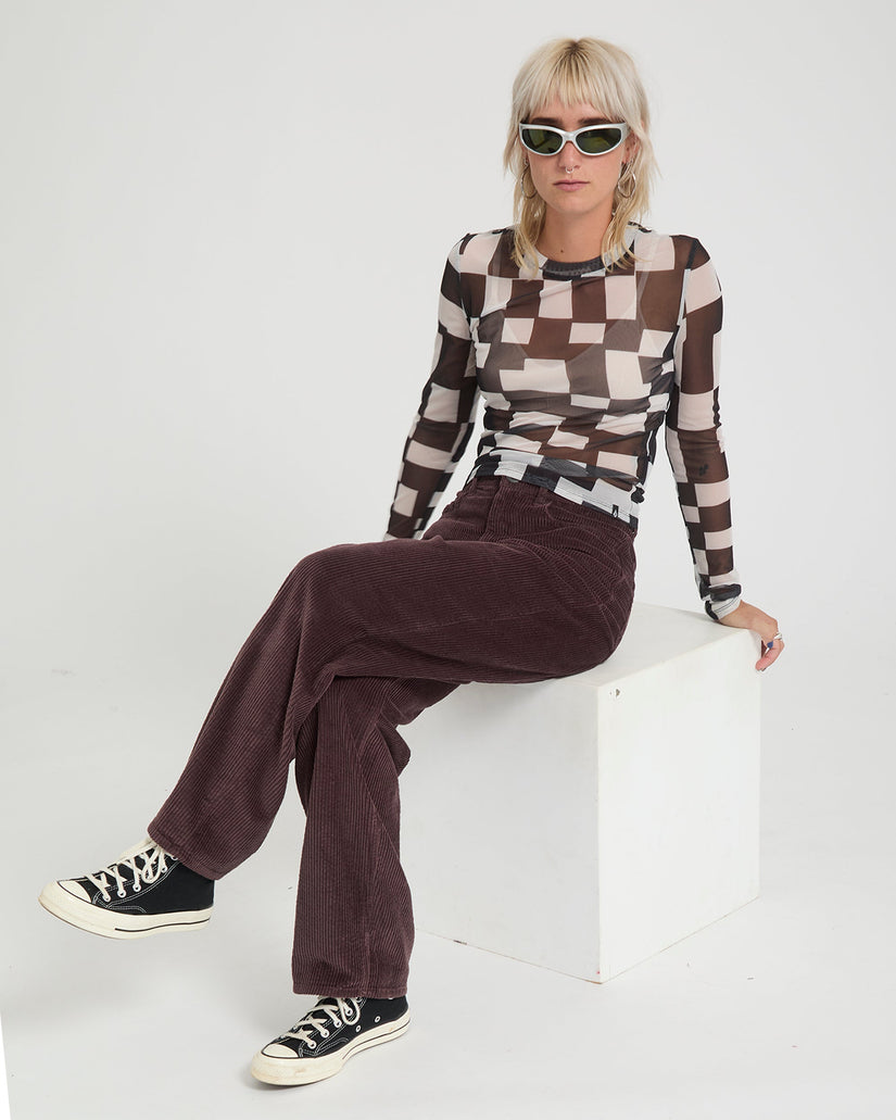 Top Carrau Mesh - White