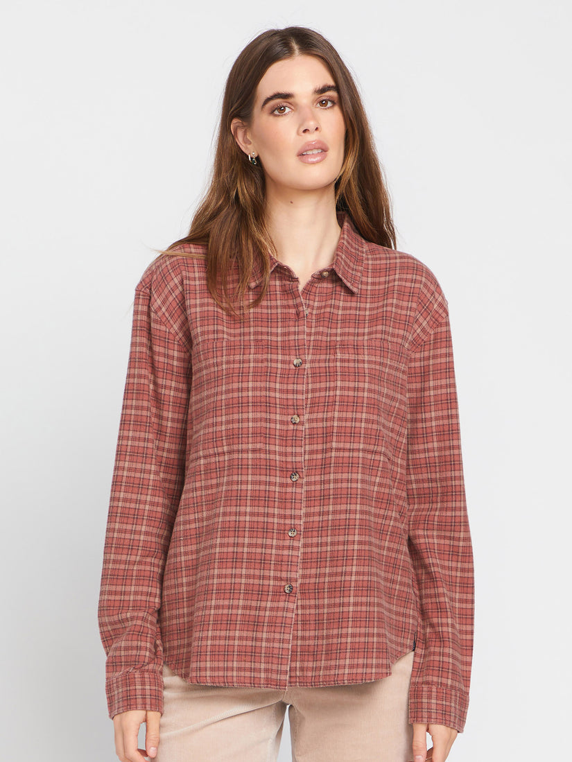 Camisa Plaid To Meet U - Chestnut Brown