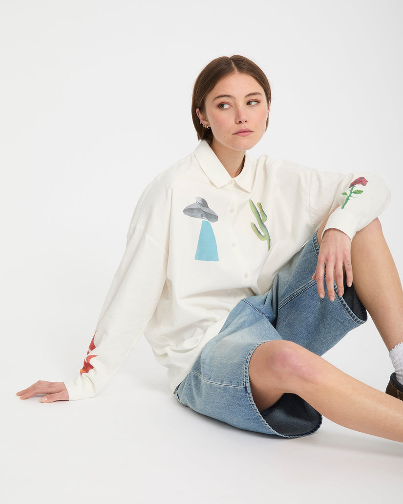 Camisa Mickey Mason - Off White