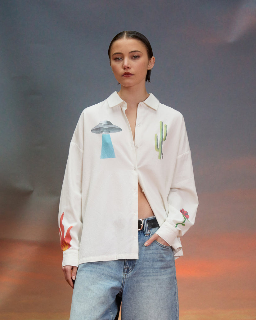 Camisa Mickey Mason - Off White