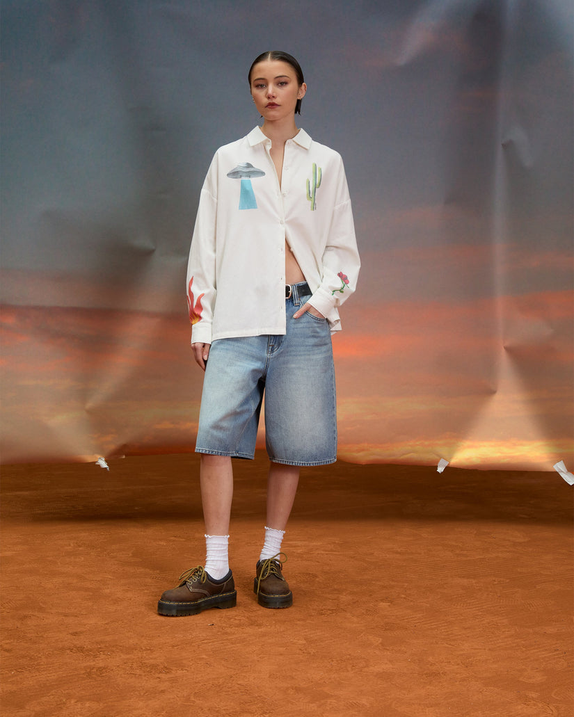 Camisa Mickey Mason - Off White