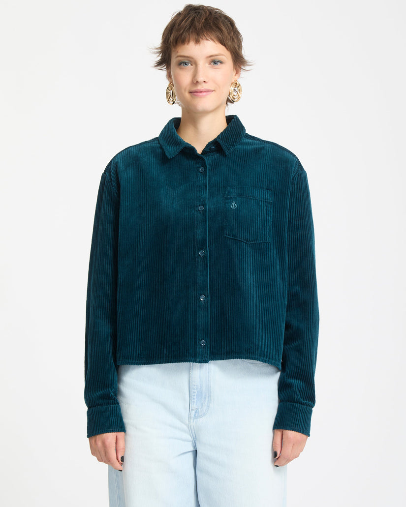 Camisa De Pana Weellow - Emerald Green