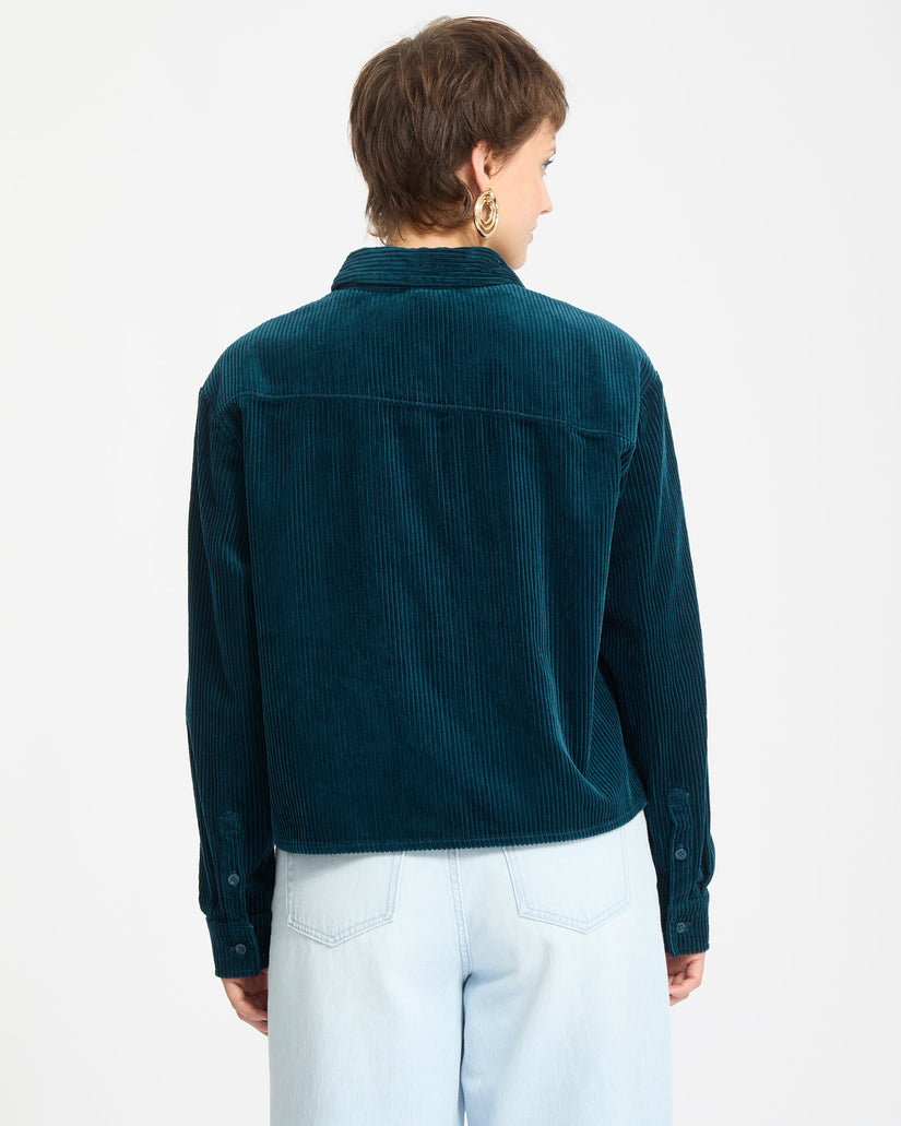 Camisa De Pana Weellow - Emerald Green