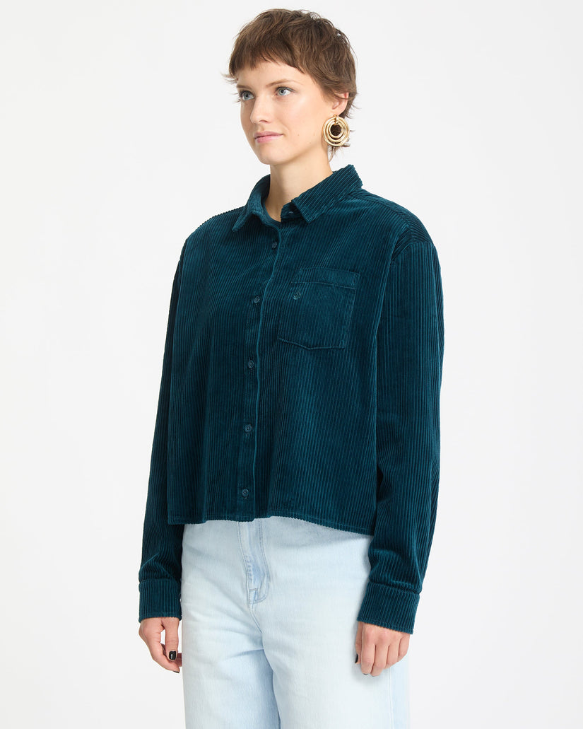Camisa De Pana Weellow - Emerald Green