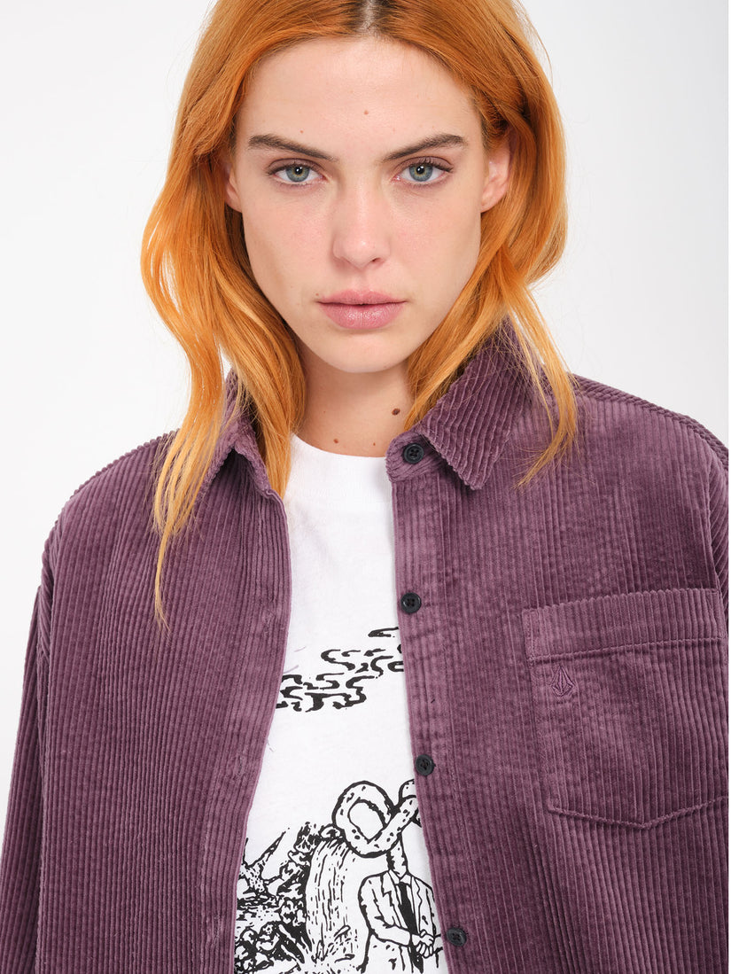 Camisa Weellow Corduroy - Vintage Violet