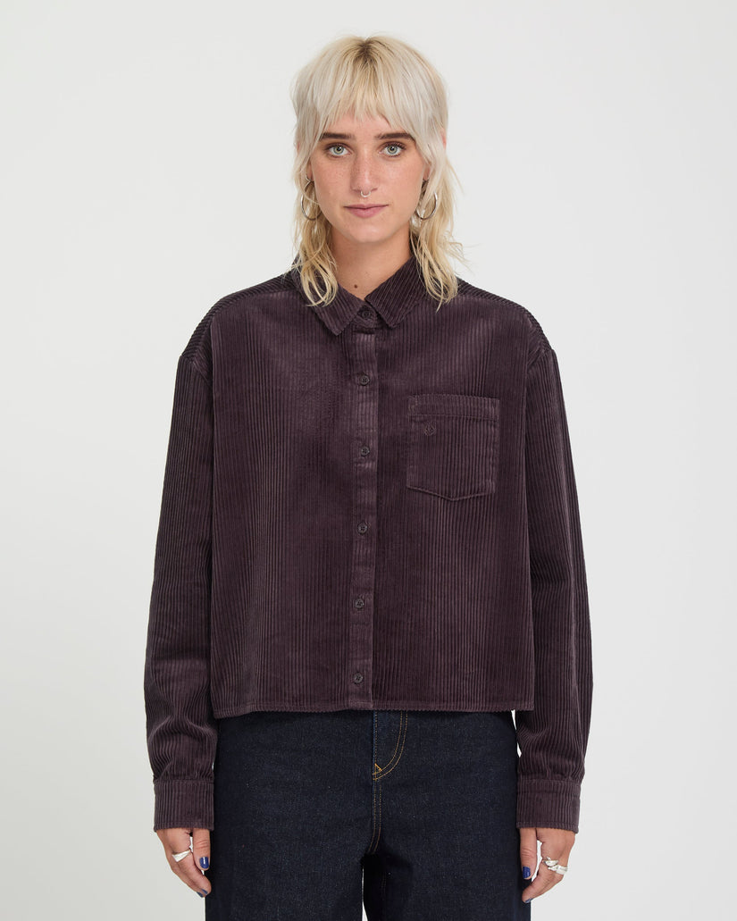 Camisa Weellow Corduroy - Raisin