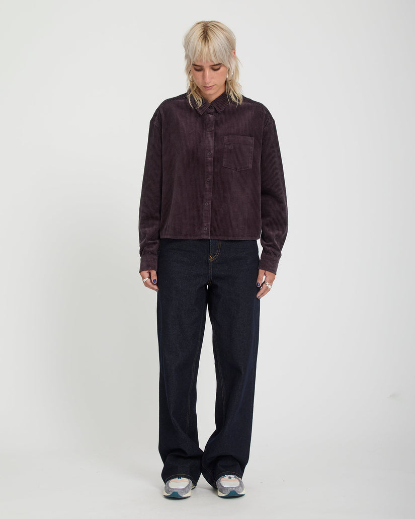 Camisa Weellow Corduroy - Raisin