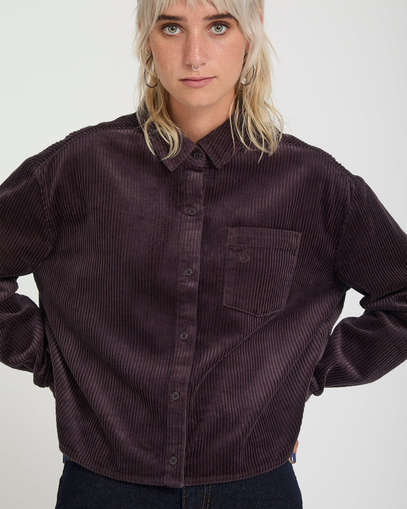 Camisa Weellow Corduroy - Raisin