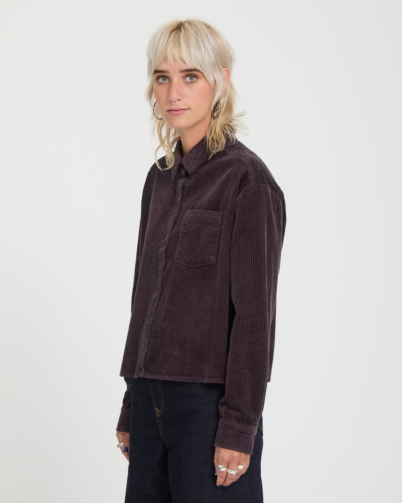 Camisa Weellow Corduroy - Raisin