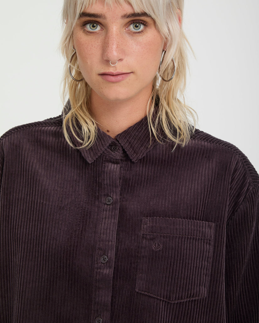 Camisa Weellow Corduroy - Raisin