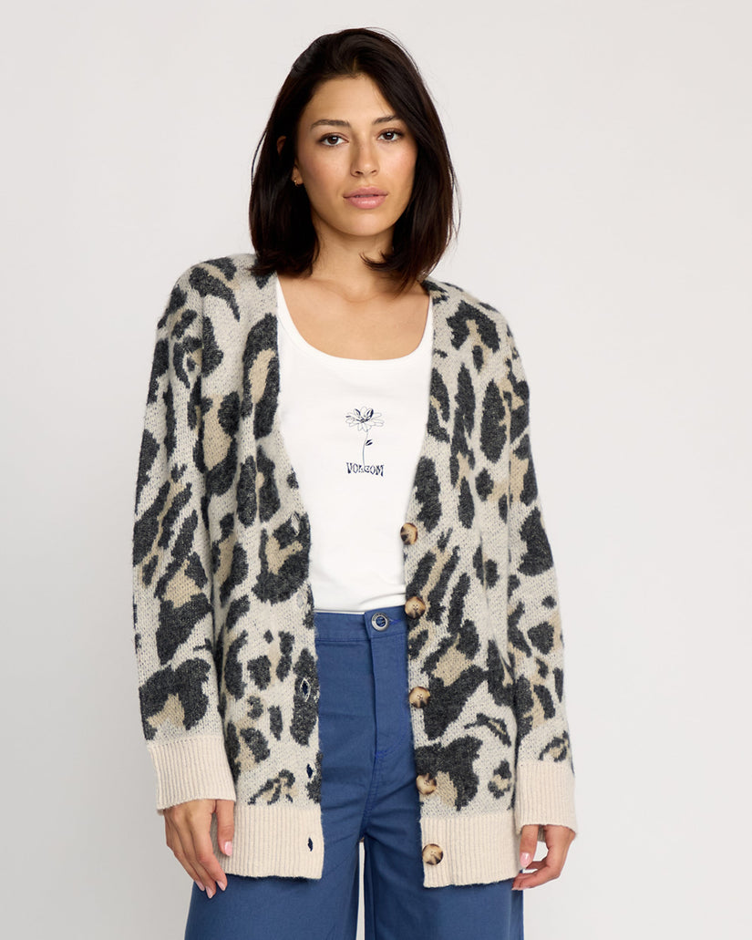 Cárdigan Wylding Out - Animal Print