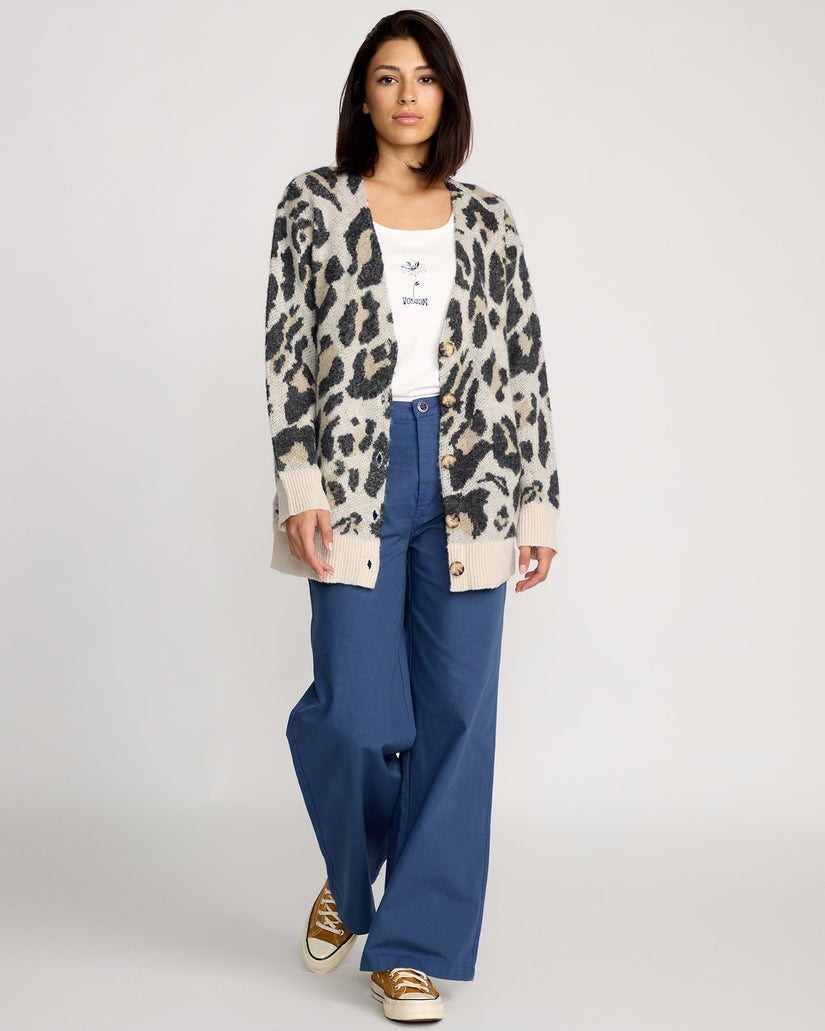Cárdigan Wylding Out - Animal Print