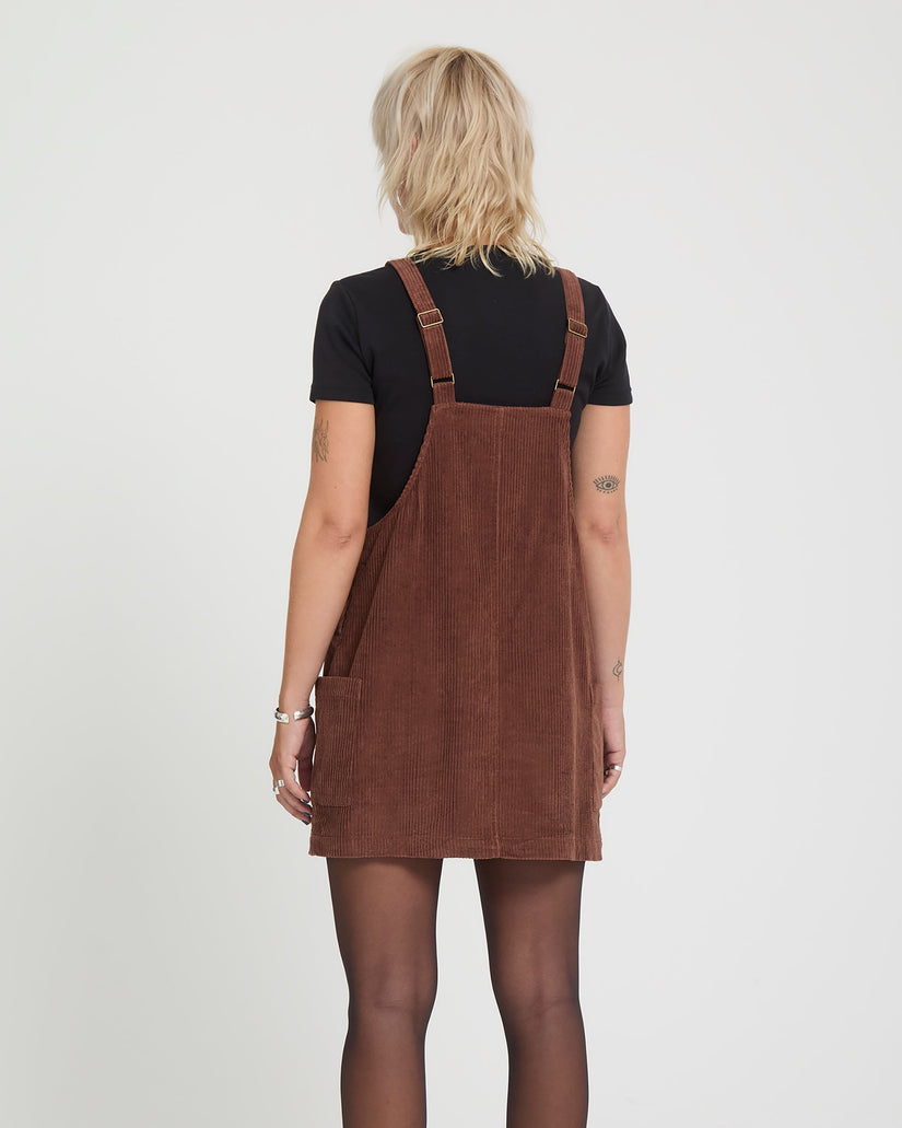 Vestido Power Corduroy - Tobacco Brown