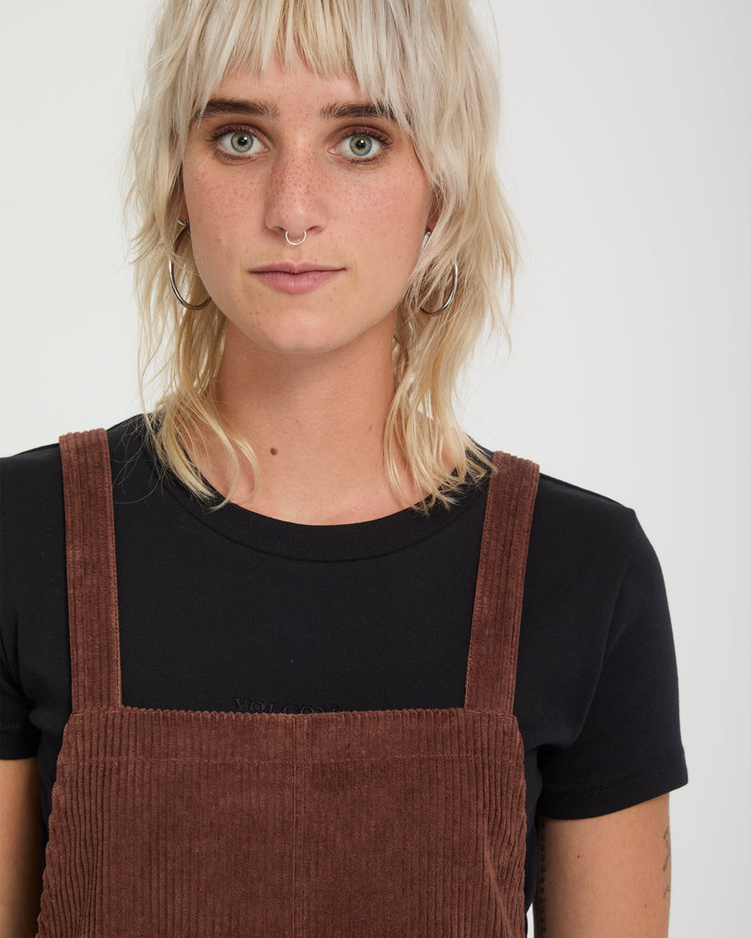 Vestido Power Corduroy - Tobacco Brown