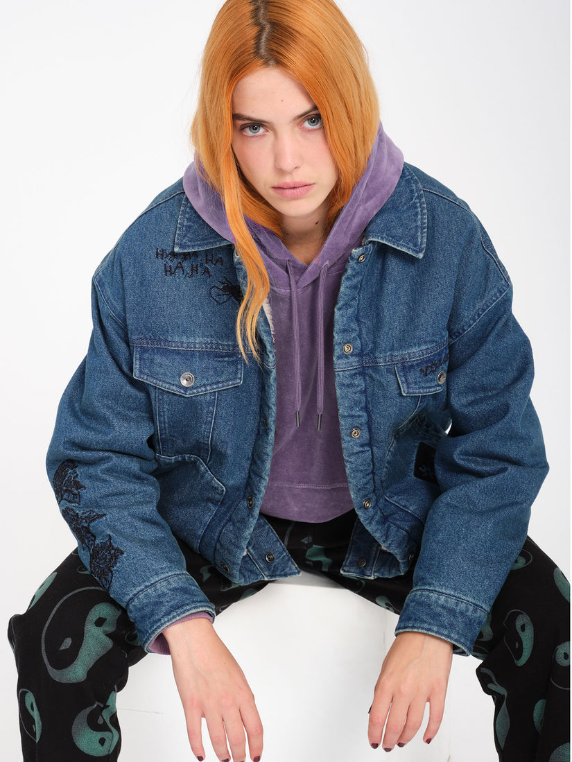 Chaqueta Keutchi Denim - Vintage Marbled Indigo