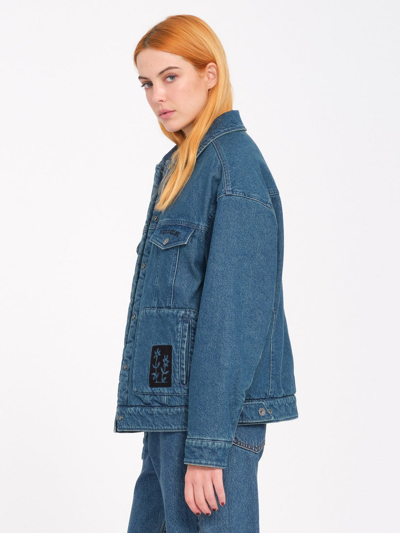 Chaqueta Keutchi Denim - Vintage Marbled Indigo