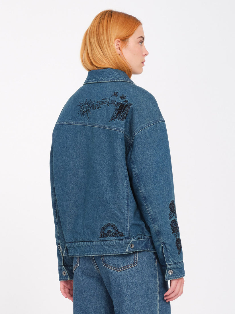 Chaqueta Keutchi Denim - Vintage Marbled Indigo