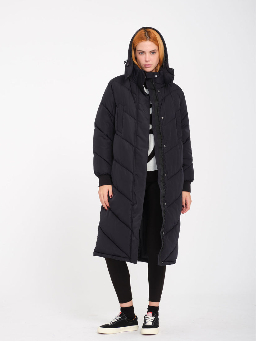 Abrigo Alldaylong Puff - Black