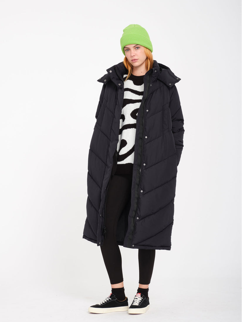 Abrigo Alldaylong Puff - Black