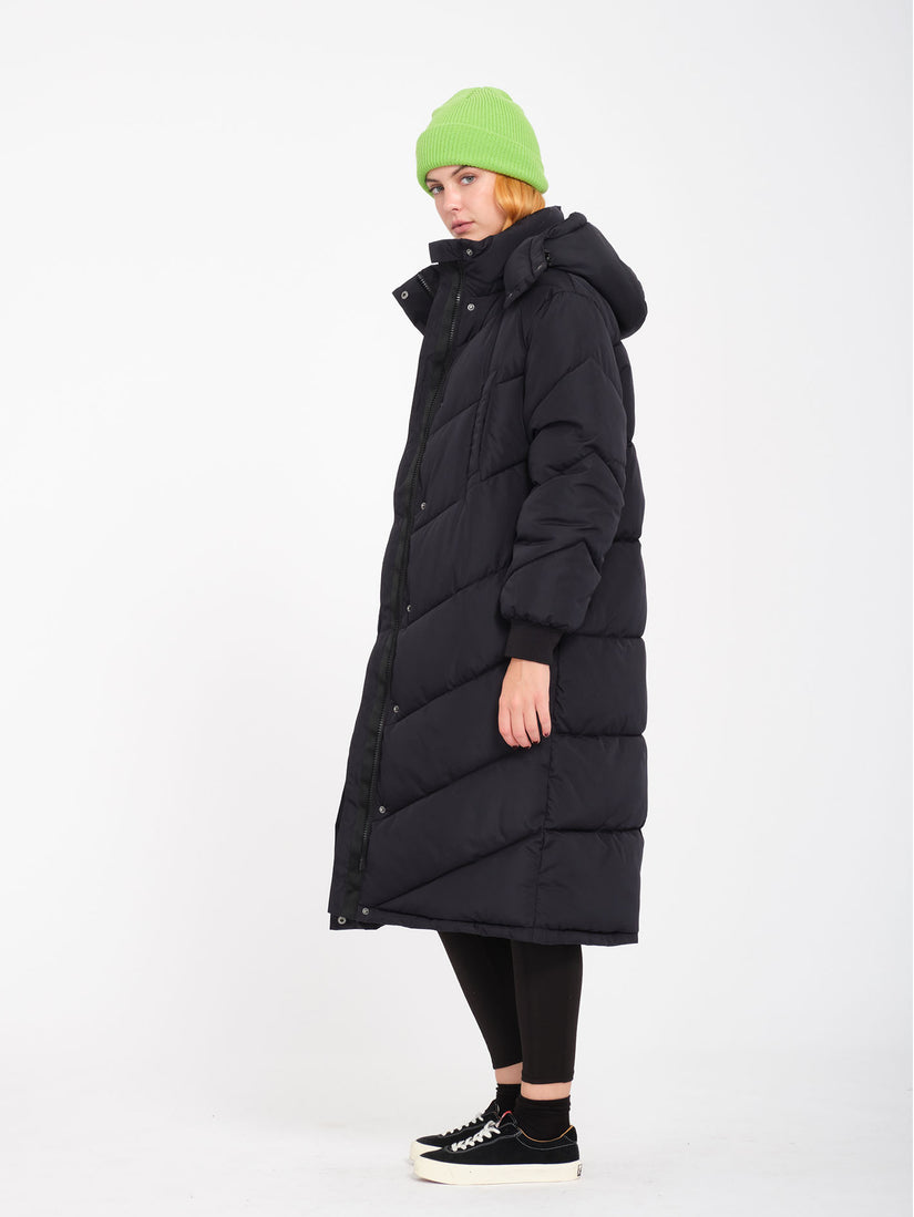 Abrigo Alldaylong Puff - Black