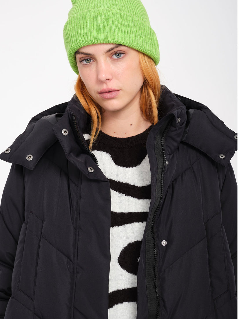Abrigo Alldaylong Puff - Black